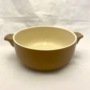 Stoneware Dutch Oven With Handles, No Lid, Brown Color, 4 Qt VGC